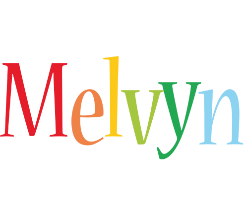 Melvyn birthday logo