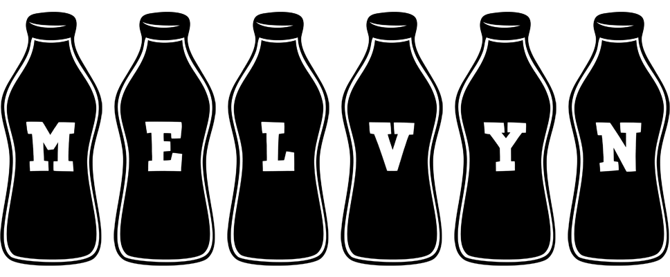 Melvyn bottle logo