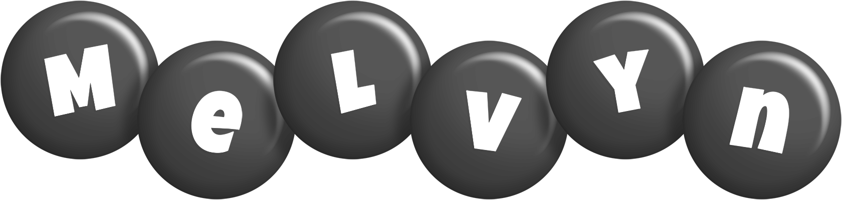 Melvyn candy-black logo