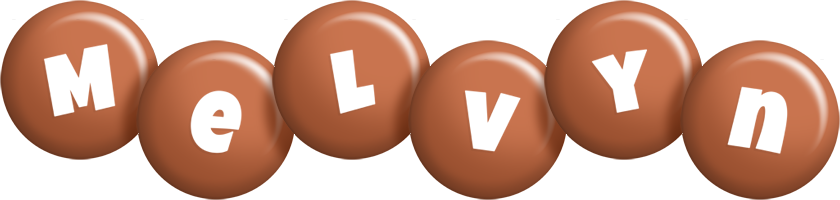 Melvyn candy-brown logo