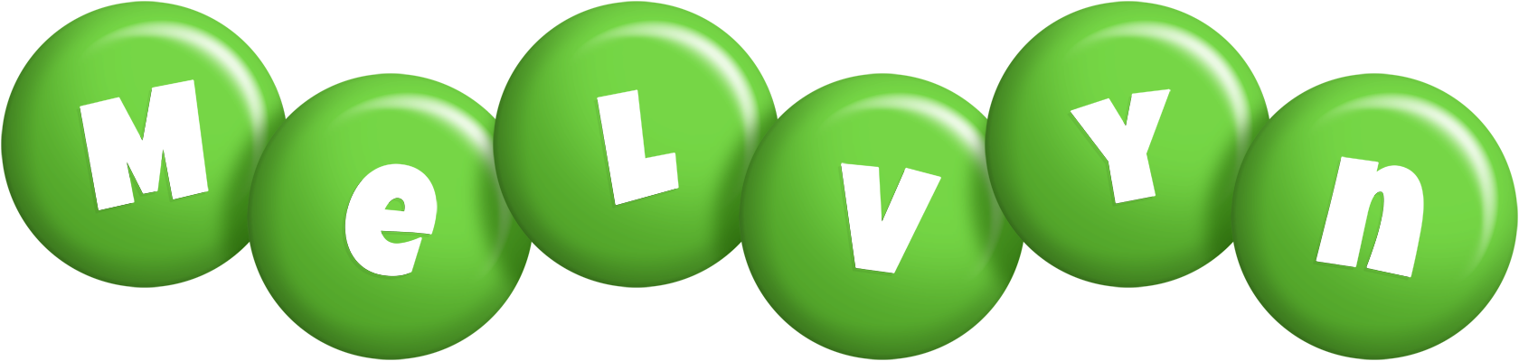 Melvyn candy-green logo