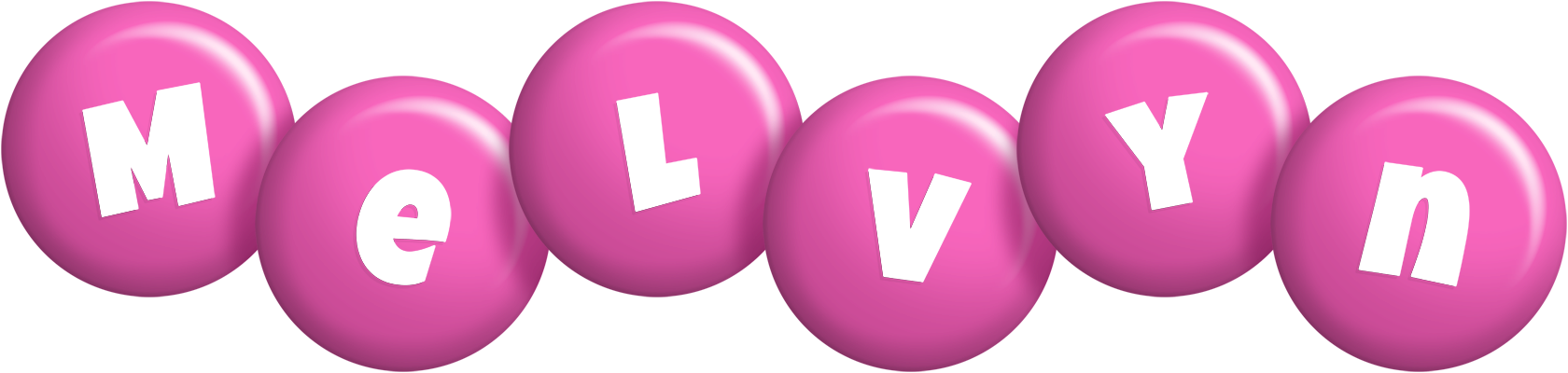 Melvyn candy-pink logo