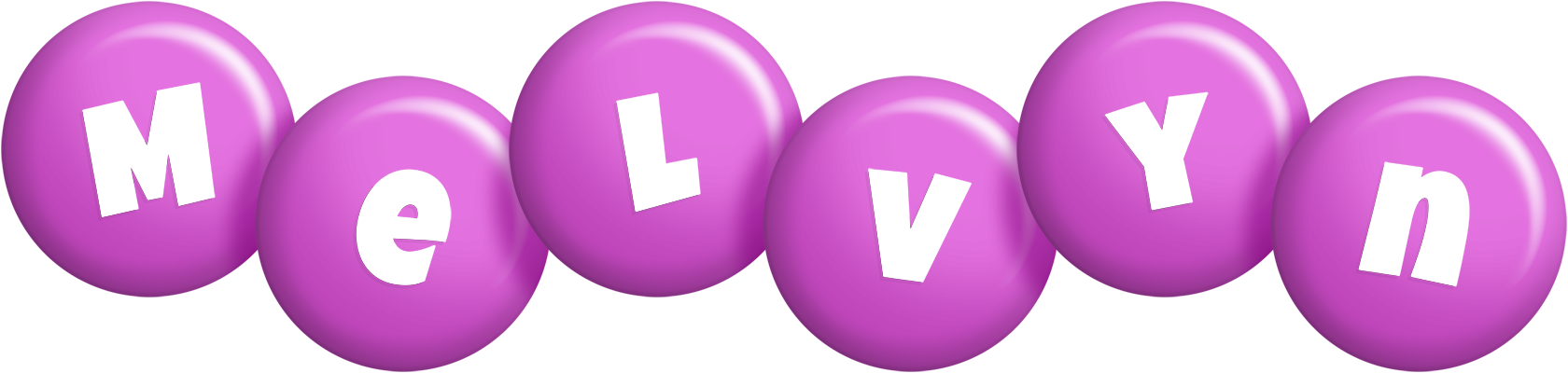 Melvyn candy-purple logo