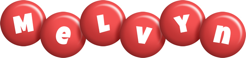 Melvyn candy-red logo