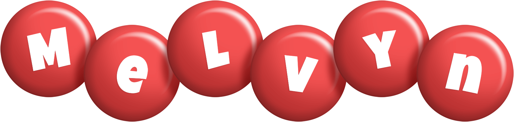 Melvyn candy-red logo