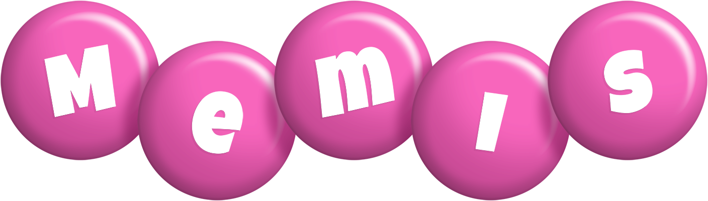 Memis candy-pink logo