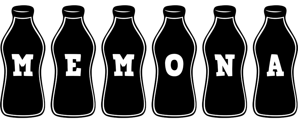 Memona bottle logo