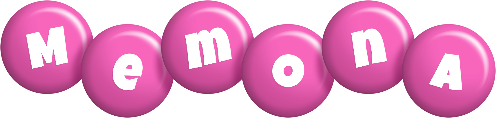 Memona candy-pink logo