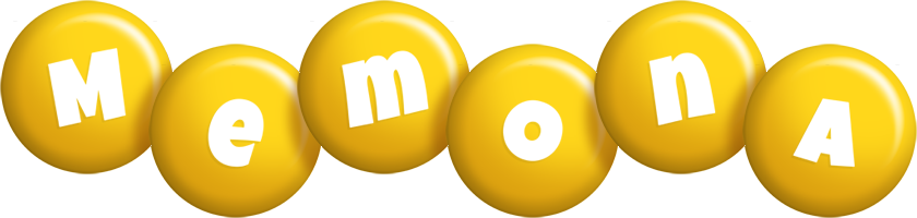 Memona candy-yellow logo