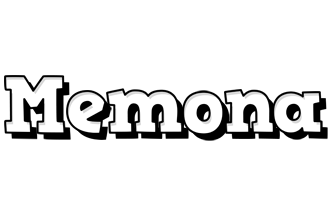 Memona snowing logo