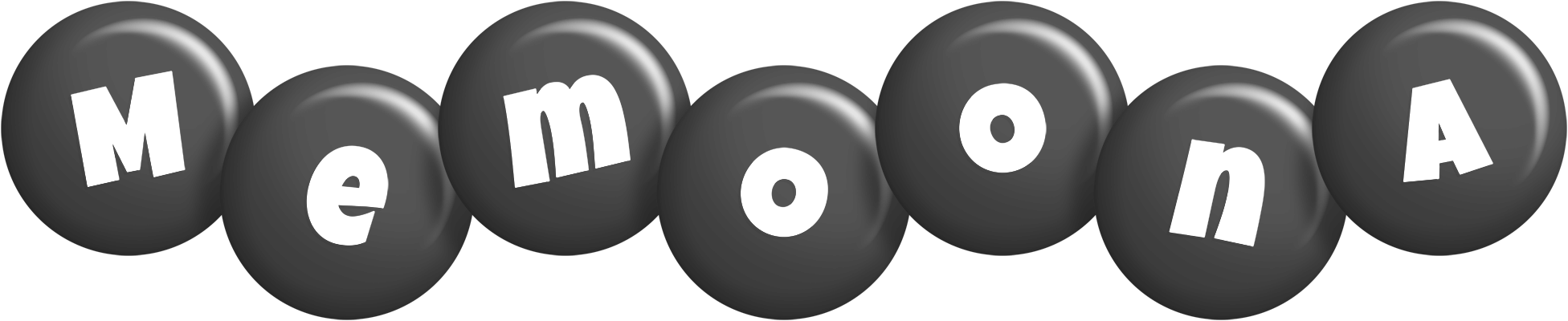 Memoona candy-black logo