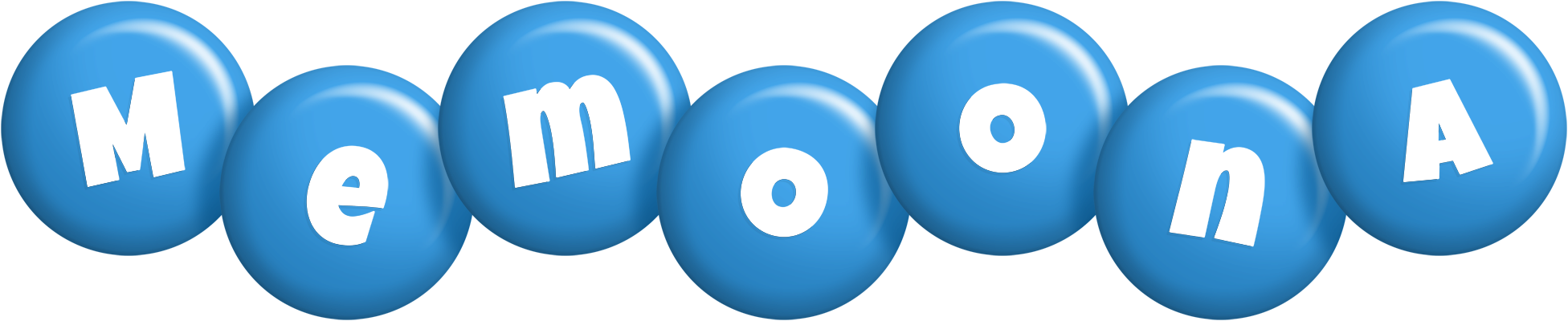 Memoona candy-blue logo