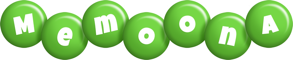 Memoona candy-green logo