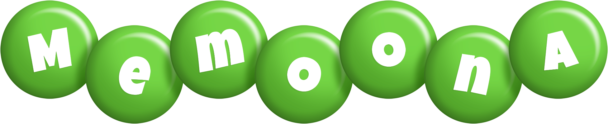 Memoona candy-green logo