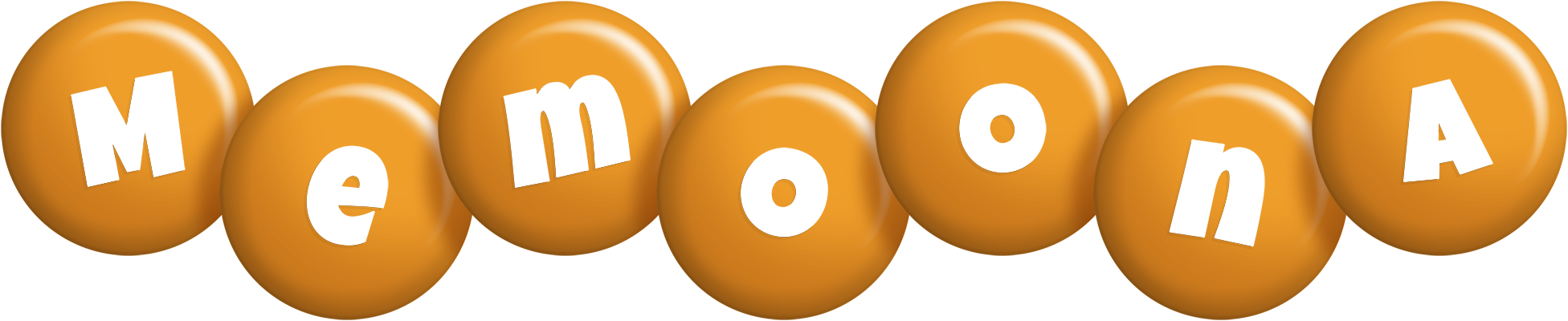 Memoona candy-orange logo