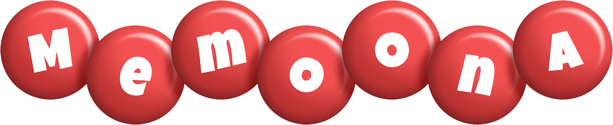 Memoona candy-red logo