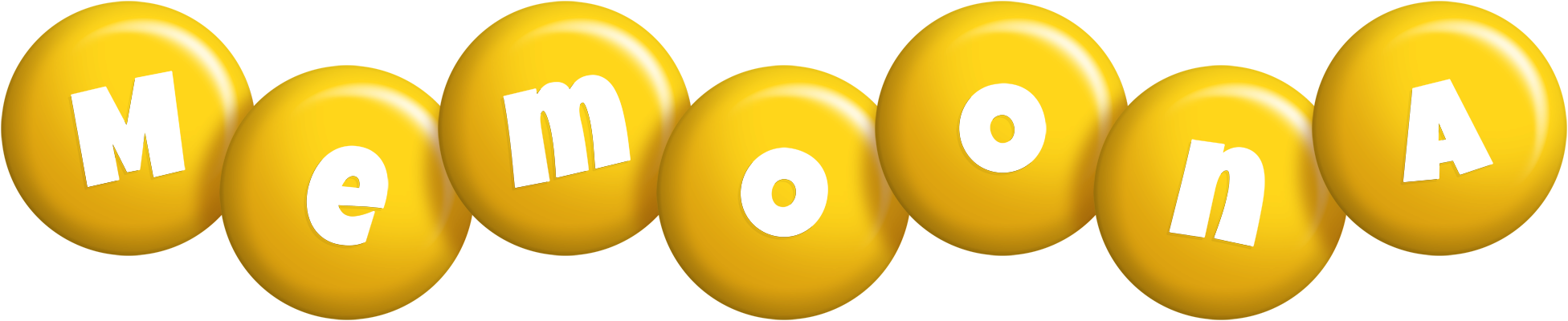 Memoona candy-yellow logo