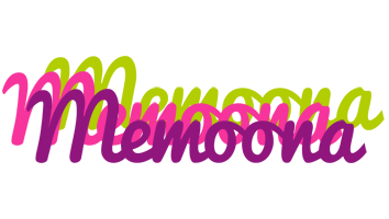 Memoona flowers logo