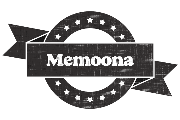 Memoona grunge logo