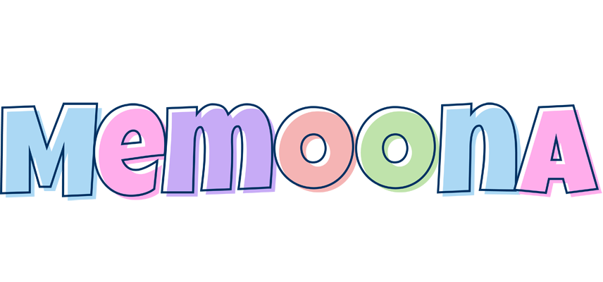 Memoona pastel logo