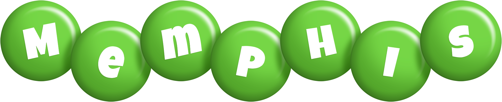 Memphis candy-green logo