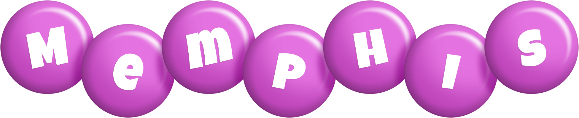 Memphis candy-purple logo