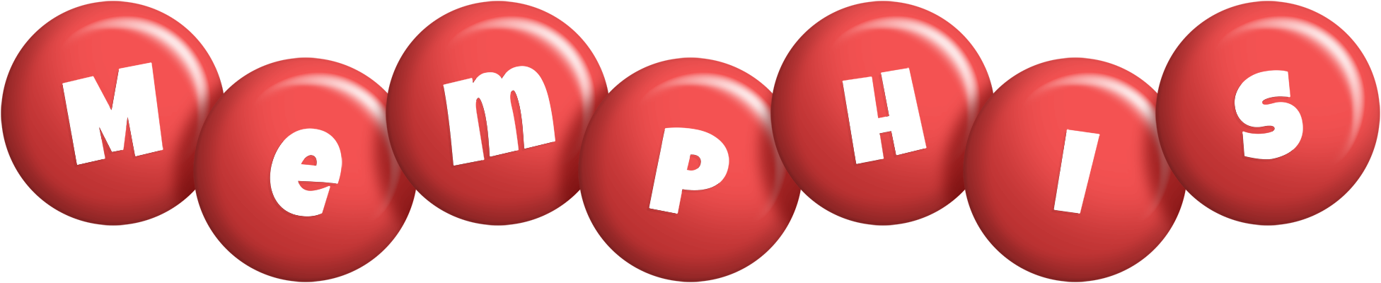 Memphis candy-red logo
