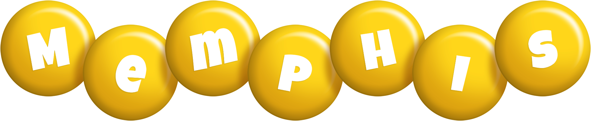 Memphis candy-yellow logo