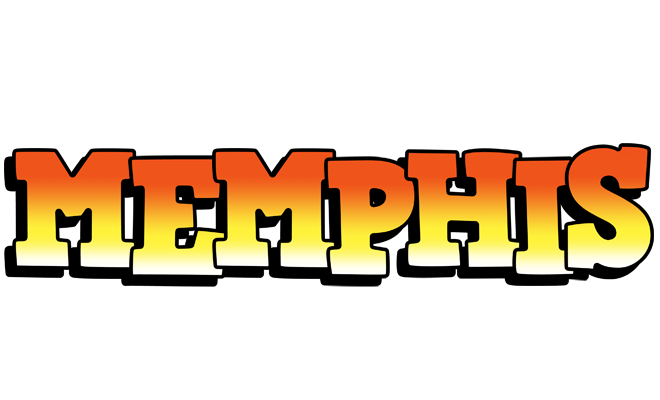 Memphis sunset logo