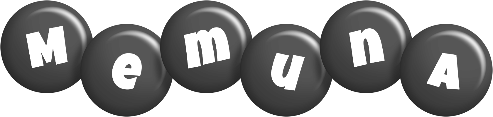 Memuna candy-black logo