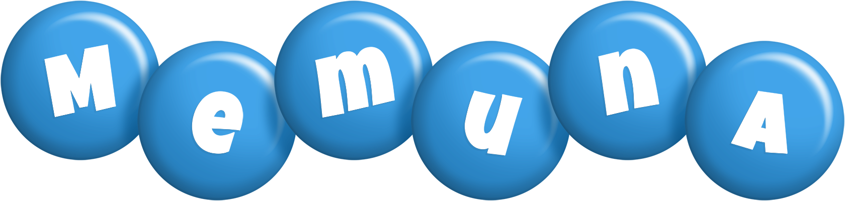 Memuna candy-blue logo