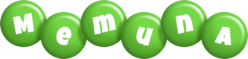 Memuna candy-green logo