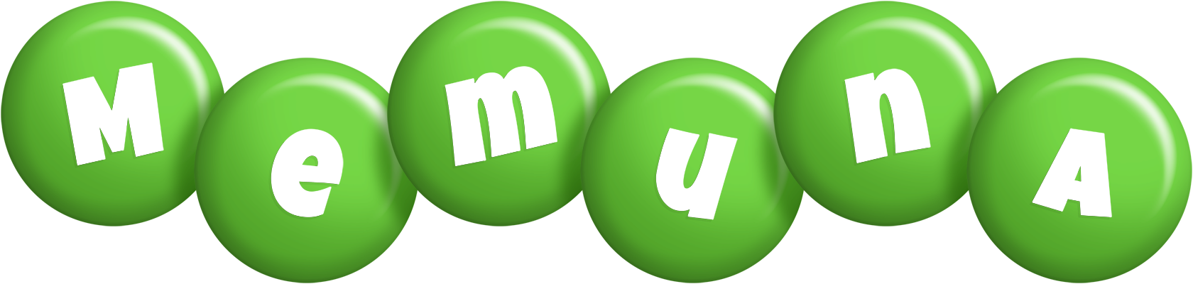 Memuna candy-green logo