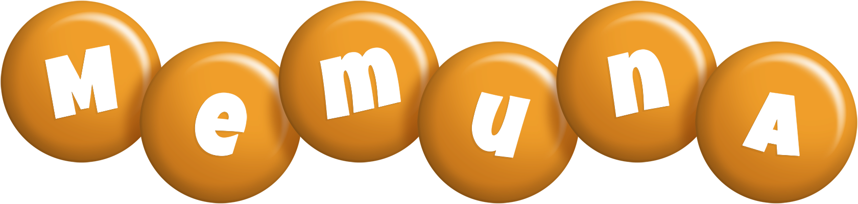 Memuna candy-orange logo