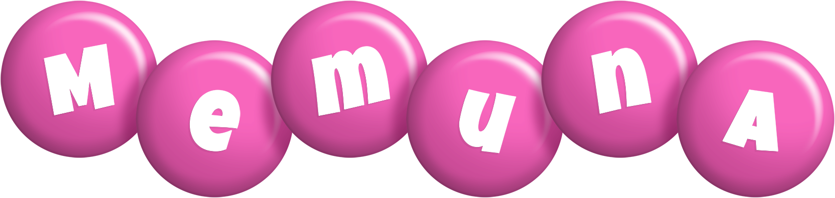 Memuna candy-pink logo