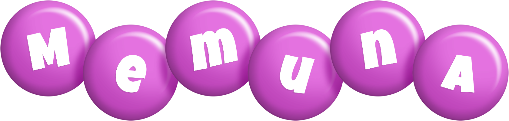 Memuna candy-purple logo