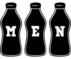Men bottle logo
