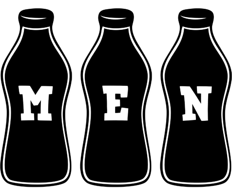 Men bottle logo