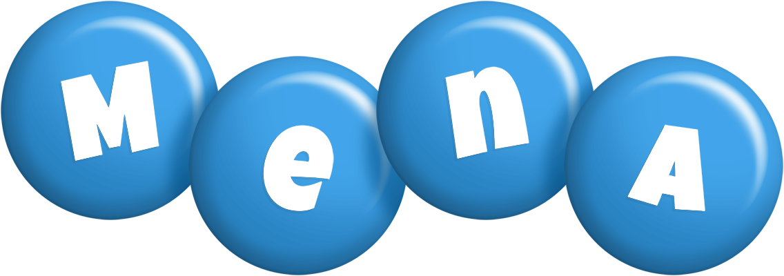 Mena candy-blue logo