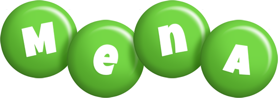Mena candy-green logo