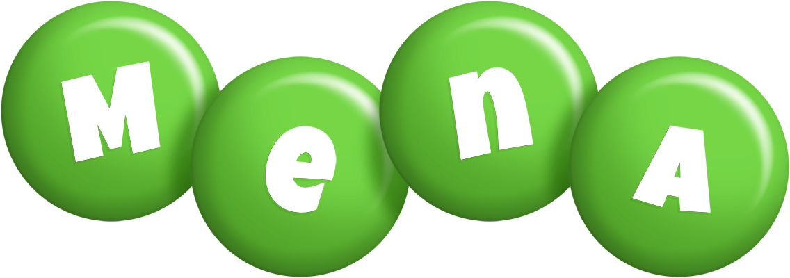Mena candy-green logo