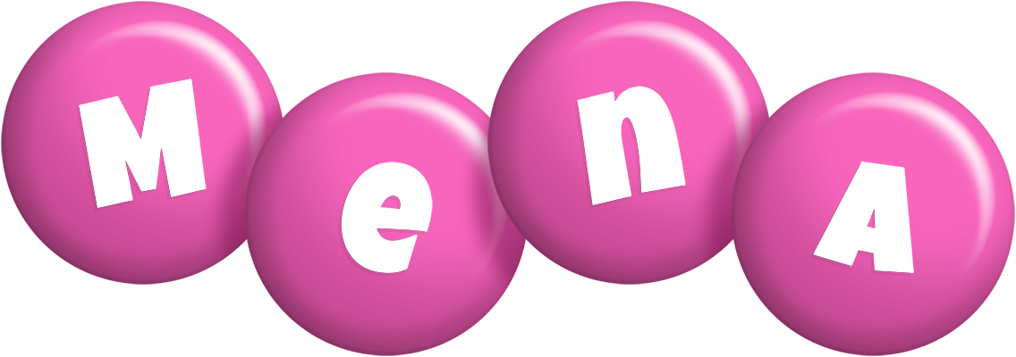 Mena candy-pink logo