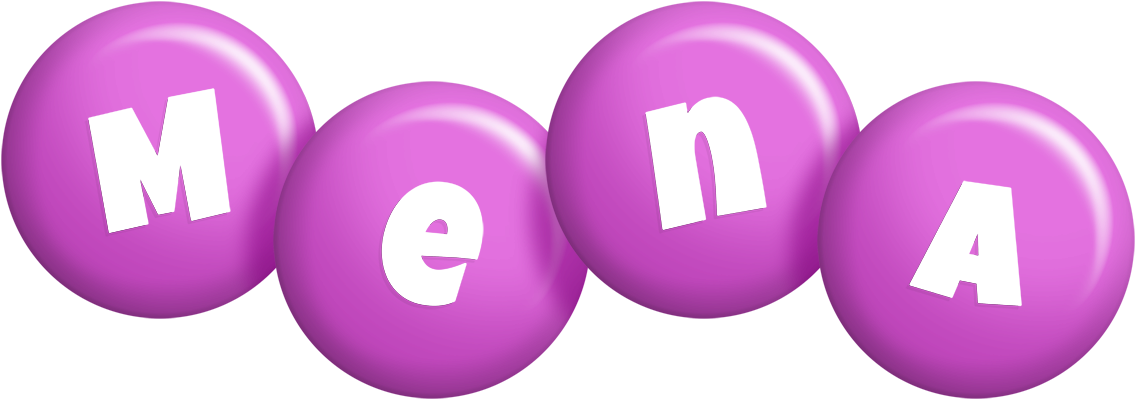 Mena candy-purple logo