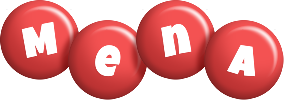 Mena candy-red logo