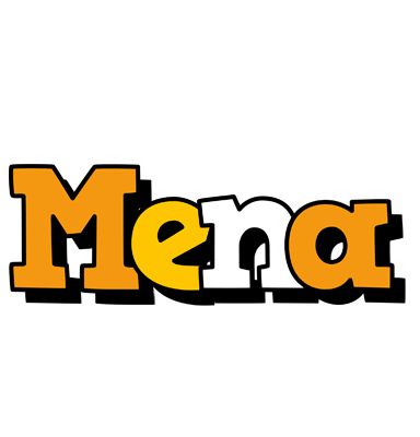 Mena cartoon logo