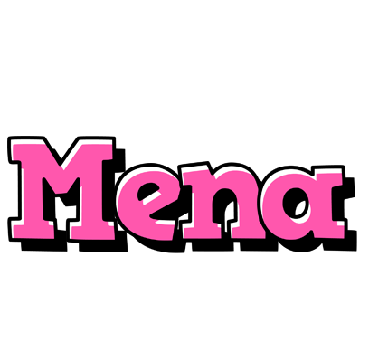 Mena girlish logo