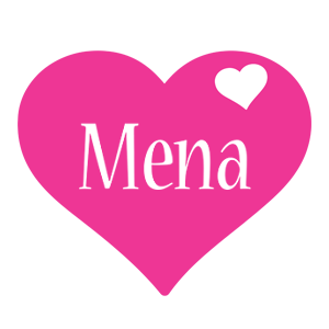 Mena love-heart logo