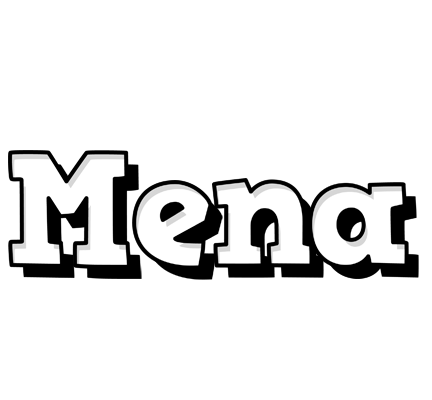 Mena snowing logo