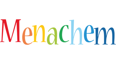 Menachem birthday logo