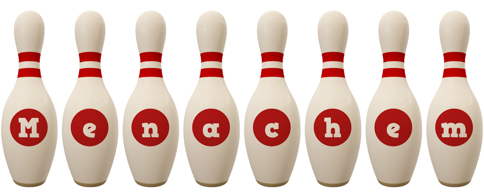 Menachem bowling-pin logo